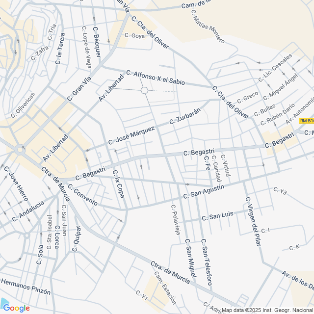 Mapa mgs seguros multiservicios murcia